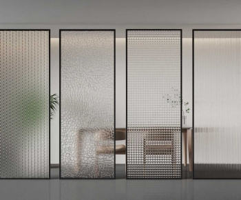Modern Glass Screen Partition-ID:261615997