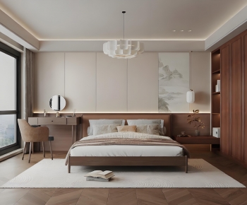 New Chinese Style Bedroom-ID:252223976