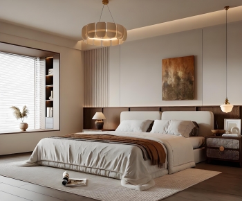 Wabi-sabi Style Bedroom-ID:788353925