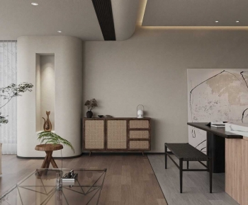 Wabi-sabi Style A Living Room-ID:859256035