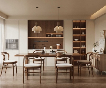 Wabi-sabi Style Dining Room-ID:559660913