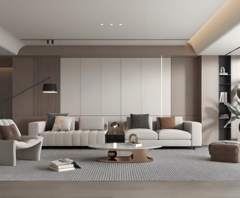 Modern A Living Room-ID:741825104
