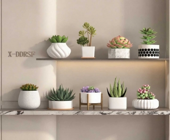 Modern Potted Green Plant-ID:545880866