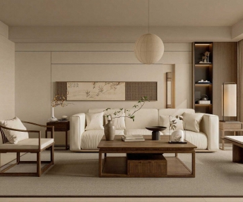 Wabi-sabi Style A Living Room-ID:608179666
