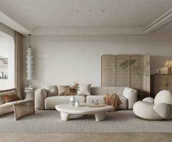 Wabi-sabi Style A Living Room-ID:931668049
