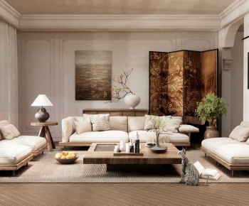 Wabi-sabi Style A Living Room-ID:208967927