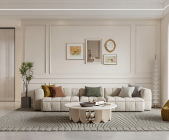 French Style A Living Room-ID:608439923