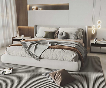 Modern Double Bed-ID:894676927