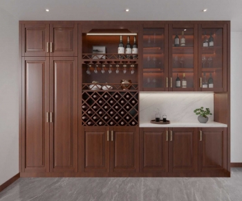 New Chinese Style Wine Cabinet-ID:631902932