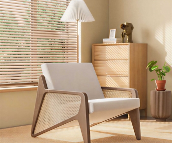 Wabi-sabi Style Lounge Chair-ID:144442083