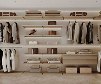 Modern Clothes Storage Area-ID:400759946