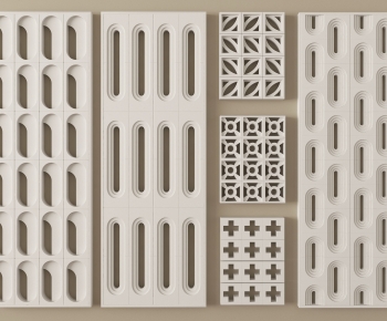 Modern Cement Brick Screen Partition-ID:766019111