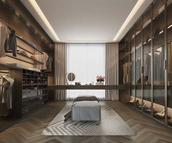 Modern Clothes Storage Area-ID:210184107