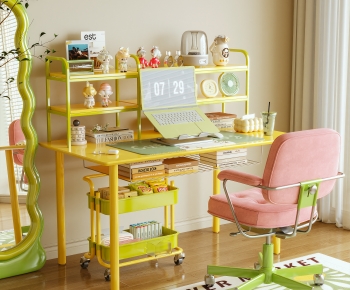 Modern Computer Desk And Chair-ID:781987914