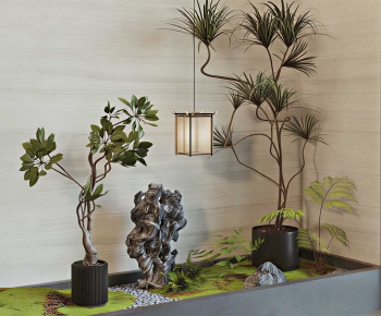 New Chinese Style Plant Landscaping-ID:357192994