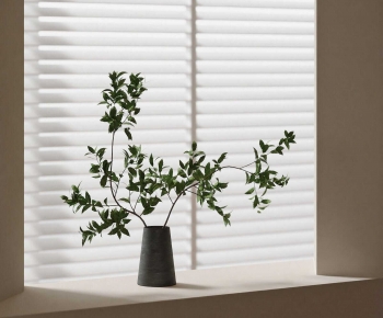 Modern Potted Green Plant-ID:770120692