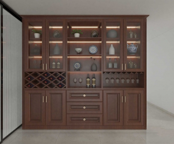 New Chinese Style Wine Cabinet-ID:790673973