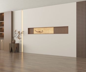 New Chinese Style TV Wall-ID:633342989