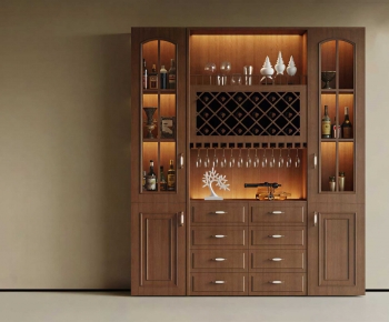 New Chinese Style Wine Cabinet-ID:485702045