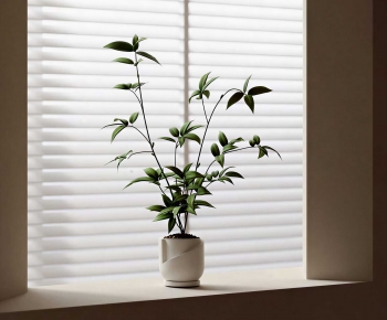 Modern Potted Green Plant-ID:675159931