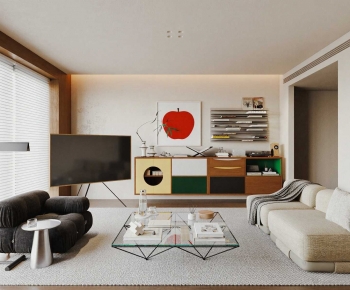 Modern A Living Room-ID:375657085