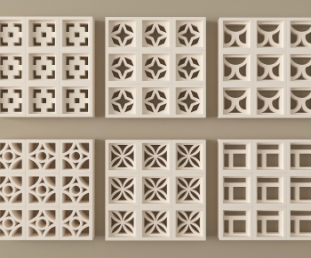 Modern Cement Brick Screen Partition-ID:984574087