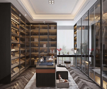 Modern Clothes Storage Area-ID:120409975