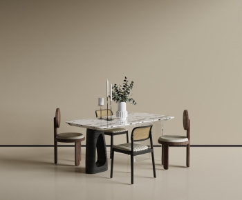 French Style Dining Table And Chairs-ID:667359824