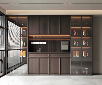 New Chinese Style Wine Cabinet-ID:652230986