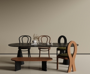 Modern Dining Table And Chairs-ID:610228068