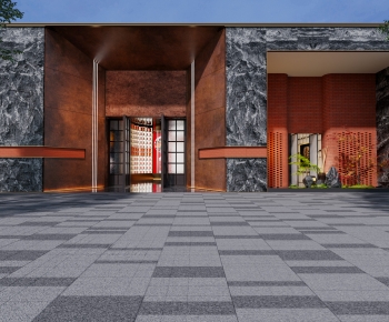 Modern Facade Element-ID:114618067