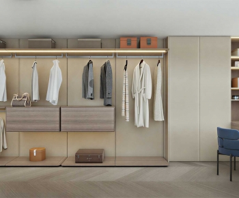 Modern Clothes Storage Area-ID:396646026