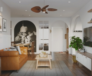 Nordic Style A Living Room-ID:902410035