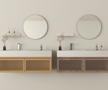 Wabi-sabi Style Bathroom Cabinet-ID:585078007