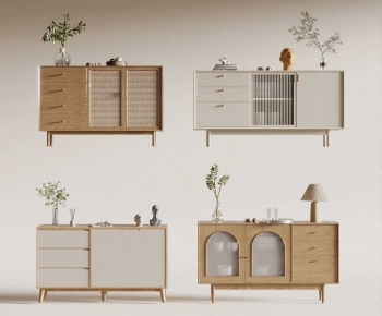 Nordic Style Entrance Cabinet-ID:318792106