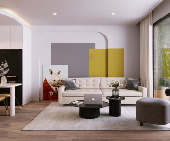Modern A Living Room-ID:215292935