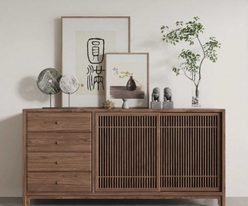 New Chinese Style Entrance Cabinet-ID:786726001