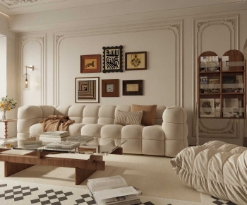 French Style A Living Room-ID:757294899