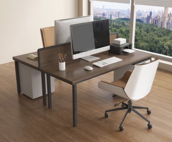 Modern Office Desk And Chair-ID:928781035