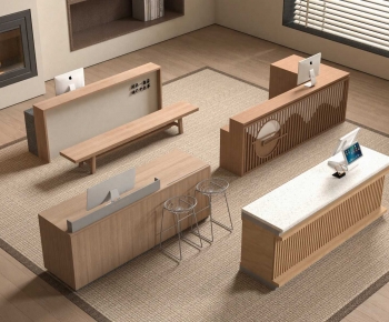 Modern Reception Desk-ID:374831911