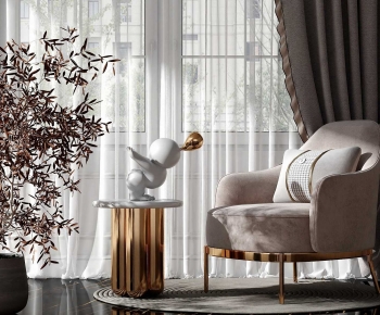 Modern Single Sofa-ID:346345904