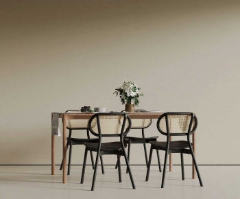 French Style Dining Table And Chairs-ID:516119003