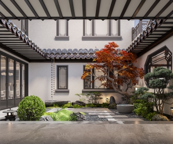 New Chinese Style Courtyard/landscape-ID:877950286