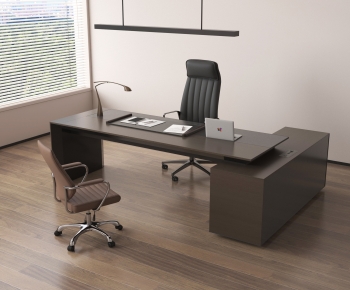 Modern Office Desk And Chair-ID:479417093