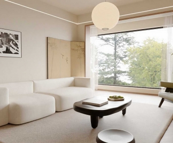 New Chinese Style A Living Room-ID:483659031