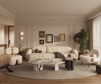 French Style A Living Room-ID:362890962