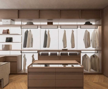 Modern Clothes Storage Area-ID:155329786