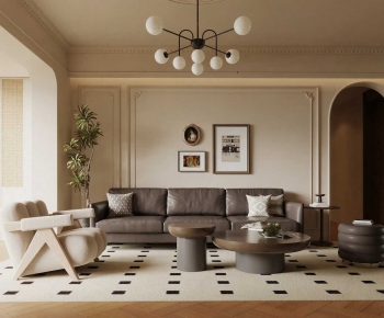 French Style A Living Room-ID:845896013