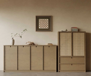 Wabi-sabi Style Entrance Cabinet-ID:590802917