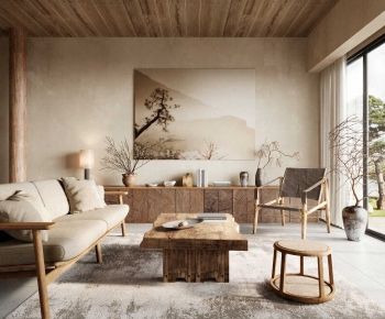 Wabi-sabi Style A Living Room-ID:839903126